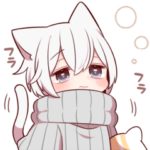 ちょっとお疲れな猫さんスタンプ４