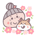 おばあちゃんと芝犬のしば