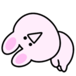 シュールなミニうさぎ