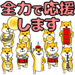 激しく尻尾をふる柴犬