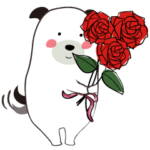 おめでとうお祝いわんこ