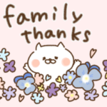 家族連絡/母の日/父の日〜たれ目ネコ〜