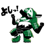 シンプルでか文字サッカーアルマジロ