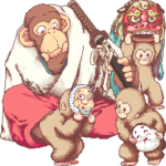 動く サムライちんぱんじー in JPN V2