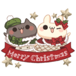 背景が動く!しろとくろ ぱーと1!クリスマス