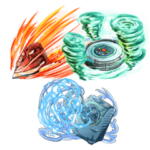 エレメンタルな家電スタンプ