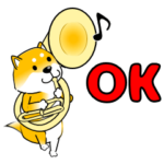 激しく尻尾をふる柴犬/マーチングバンド篇