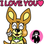 ▸動くスタンプ★ワラビー