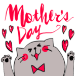 「母の日」にお母さんに送るネコスタンプ