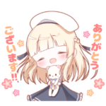 元気な金髪少女の敬語スタンプ