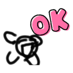 目をつぶって書いたキャラ