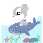 ふんわり癒されシュナウザー飛び出す