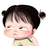 Som O cute girl animated 