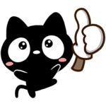 シンプル☆クロネコすたんぷ