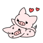 ふたりで使える！ペアぶたスタンプ