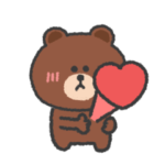 ブラウン◎あいさつスタンプ #2