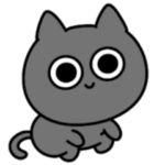 シュールなミニ黒ねこの反抗期