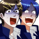 二人の男子高校生スタンプ