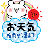 くまさんのお天気あいさつ