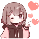 大切な人といっしょに使う女の子スタンプ３