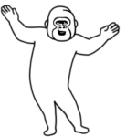 キモ動くイカれたゴリラ6