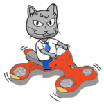 グレーな黒猫くろさん-4