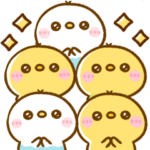 ぴよことインコ♡明るく華やかなスタンプ