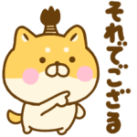 武士語のゆる柴犬