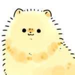 黄色い毛玉のポメラニアン２