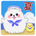 ポメラニアンぽちゃん「夏」敬語