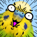 しゃべるインコのスタンプ