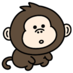 シュールなミニ猿の反抗期