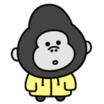 シュールなミニゴリラ