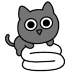 全部一緒がいい♡シュールなミニ黒ねこ