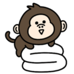 全部一緒がいい♡シュールなミニ猿