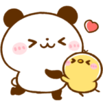 ころころパンダ♡ずっと使えるスタンプ