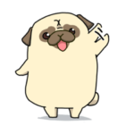 日常パグスタンプ