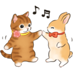 文字大きめ☆猫と動物たちのスタンプ