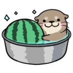 夏はスイスイ♪カワウソさん