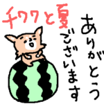 チワワと一緒♪＜夏＞