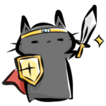 雑すぎる墨筆くろねこ