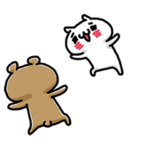 愛しすぎなふたり。動くにゃんことくま。