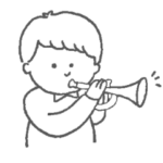 音楽家シリーズ！トランペット男の子