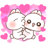 動く!❤️らぶうさ❤️キス＆ハグ❤️