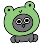 シュールなミニ黒ねこのゆるいダジャレ