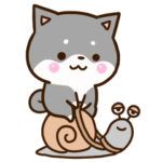 おちゃめな黒柴犬