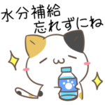 梅雨や夏に使える！みけねこスタンプ