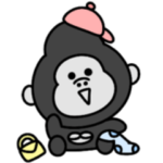 褒めまくる♡シュールなミニゴリラ