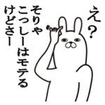 こっしーが使う面白名前スタンプ