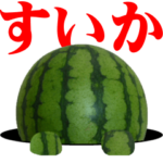 実写版！すいかスタンプ☆
